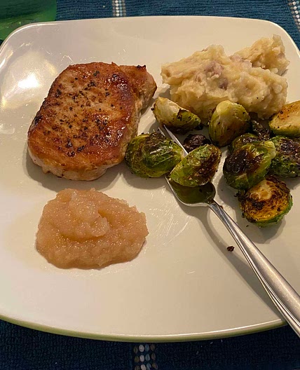 Pork Chops and Apple Sauce (no ingredients)