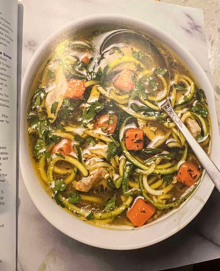 Chicken zoodle soup