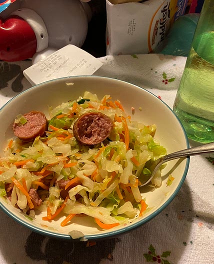Cabbage Kielbasa (no ingredients)