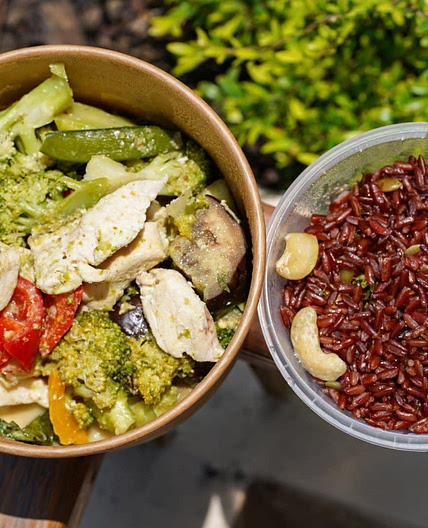 Green curry and rice