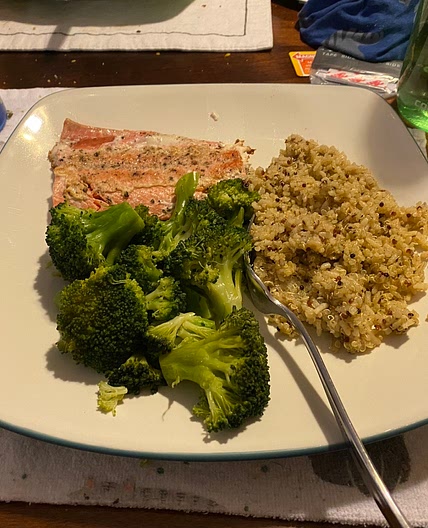 Salmon and Quinoa (no ingredients)