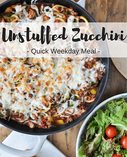 Unstuffed Zucchini