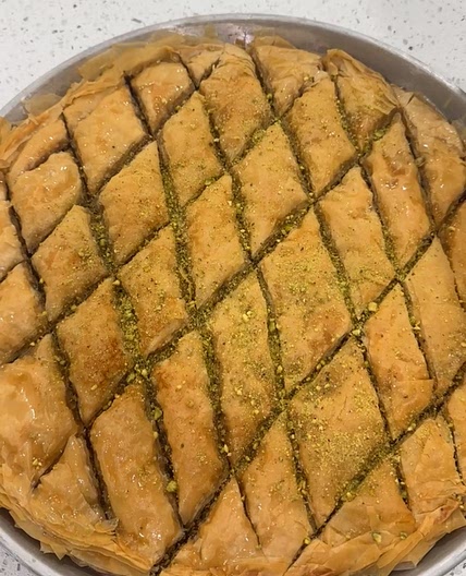 Chocolate Pistachio Baklava 