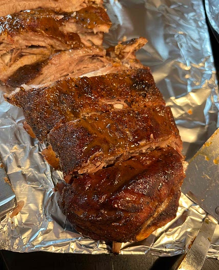 Brandon’s smoked baby back ribs