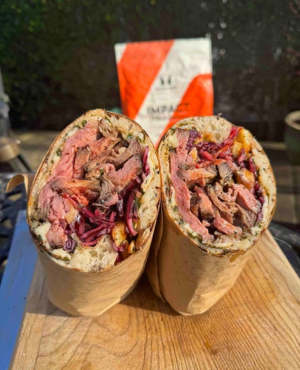 Chimichurri Pizza Steak Wrap
