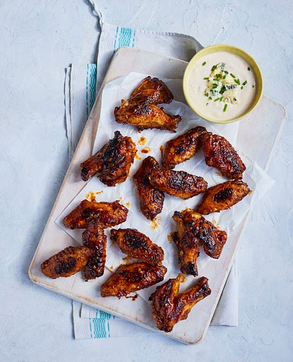 Baked buffalo chicken wings