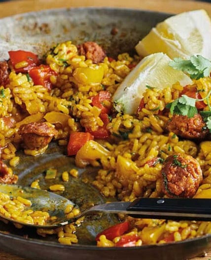 Schnelle Paella mit Chorizo