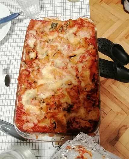 Paccheri ricotta spinot