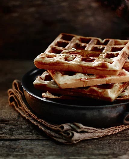 Maple Syrup-Drizzled Waffles Recipe