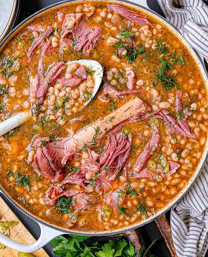 White Beans and Ham Hock Soup