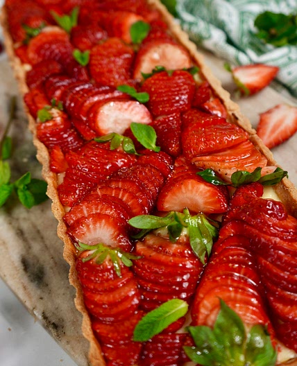 Ricotta Strawberry Tart