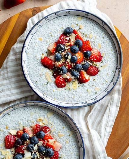High Protein Greek Yogurt Chia Seed Pudding