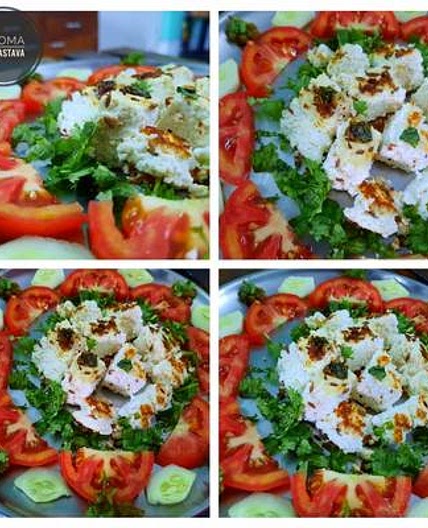 फलाहारी पनीर सलाद (falahari paneer salad recipe in Hindi)