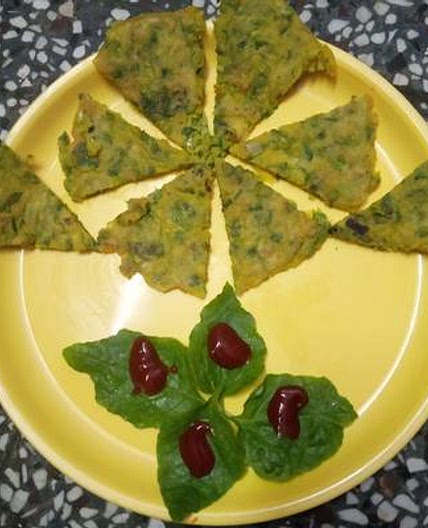 पालक चीला (palak cheela recipe in Hindi)