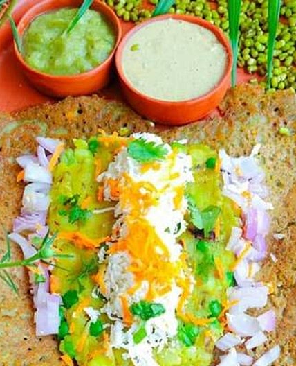 मूंग दाल डोसा (Moong Dal Dosa recipe in Hindi)