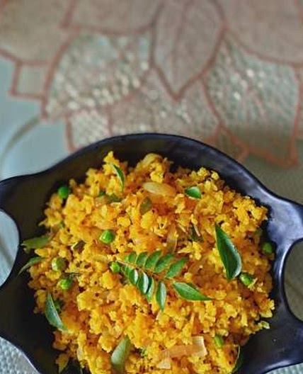 पोहा उपमा (poha upma recipe in hindi)