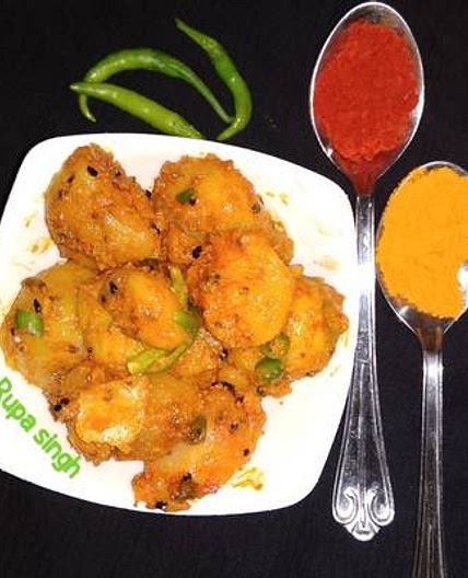 इंस्टेंट आलू अचार (instant aloo achar recipe in Hindi)