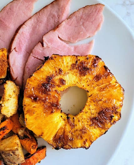 Air Fryer Glazed Pineapple