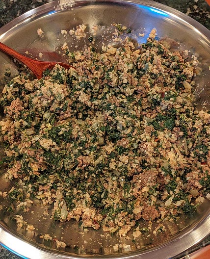 Lebanese Riced Cauliflower Casserole