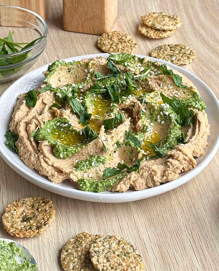 Miso Roasted Cauliflower Dip