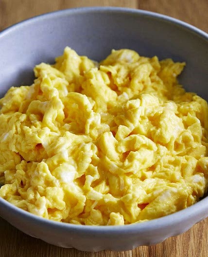 Cheesy scrambled eggs