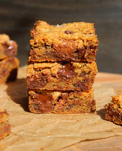 Salted Espresso Blondies