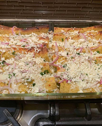 Chicken-and-Cheese Enchiladas 