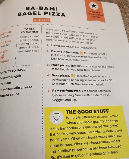 Ba-Bam! Bagel Pizza (Super Foods for Super Kids Cookbook)