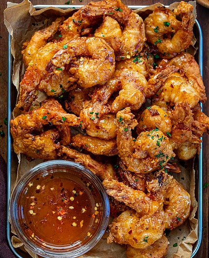 Hot Honey Fried Shrimp