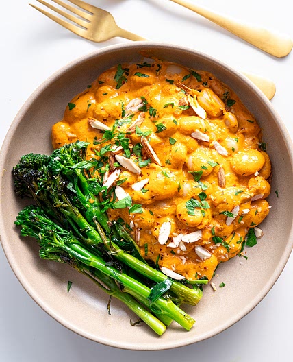 High-Protein Romesco Butter Beans