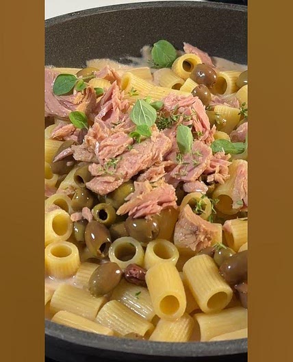Mezze Maniche Cremose al Tonno - Pasta Zero Stress