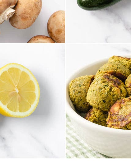 Pesto Veggie Falafel Bowl