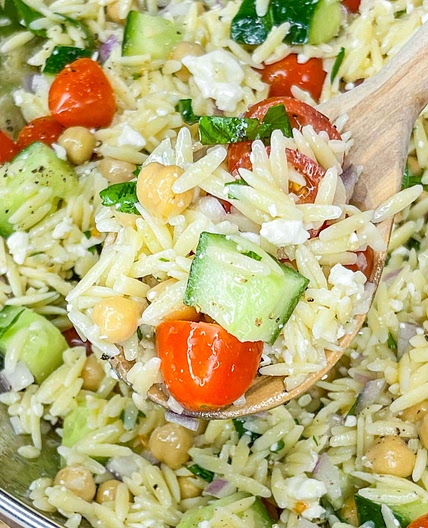 Orzo Salad with Chickpeas 