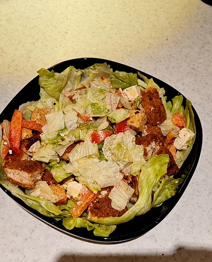 Crispy Chicken Ceaser Salad