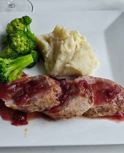 Pork Tenderloin w/ Cranberry sauce