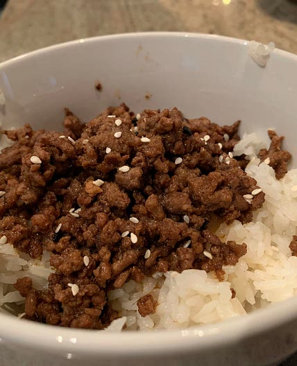 Korean Beef Bowl with Rice