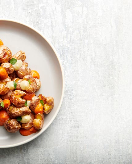 smashed patatas bravas