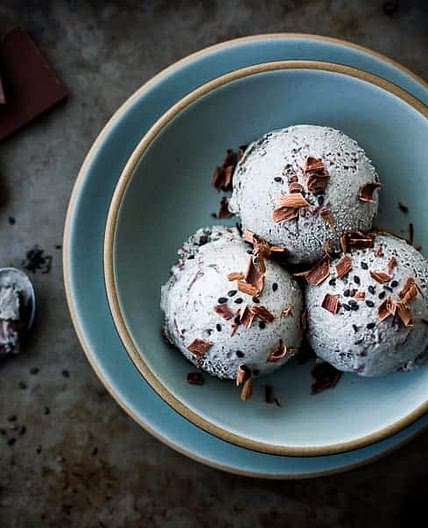 Black Sesame+ Dark Milk Chocolate Chip Ice Cream