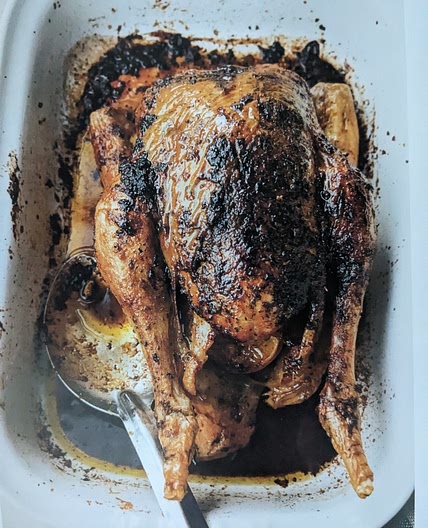 Spring roast chicken with preserved lemon