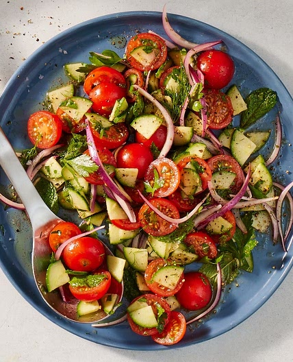 Салат «Огірки-помідори»