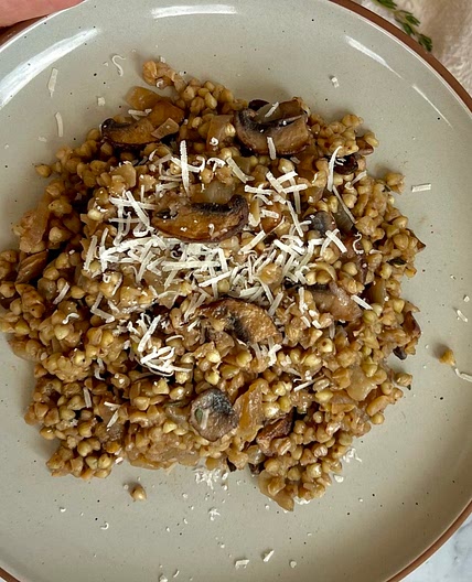 Buckwheat Mushroom Risotto
