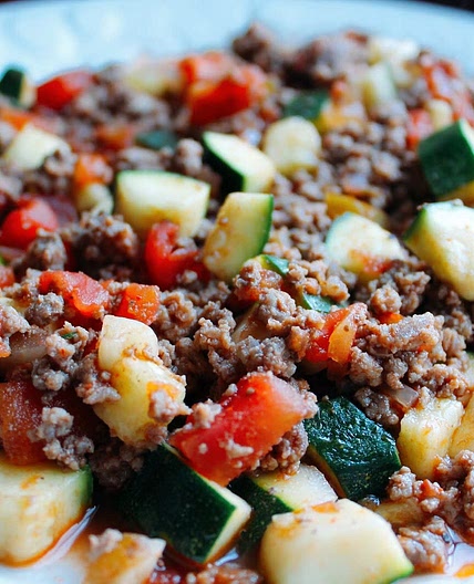 Mexican Beef & Zucchini Skillet