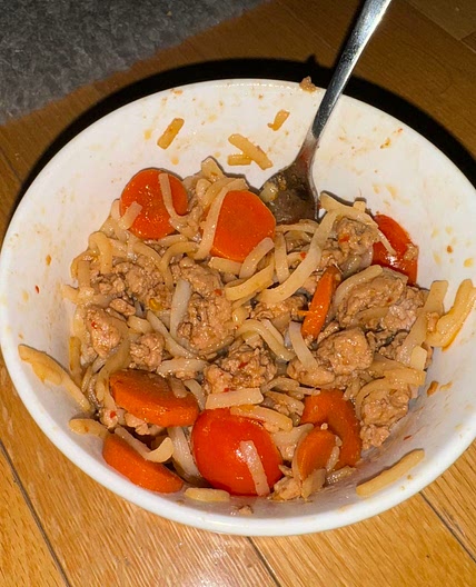 Spicy Pork Asian Noodles