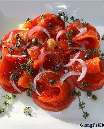 Roasted Peppers and Tomatoes Salad