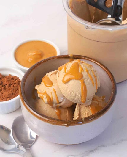 Ninja Creami Chocolate Peanut Butter Ice Cream (Sugar Free)