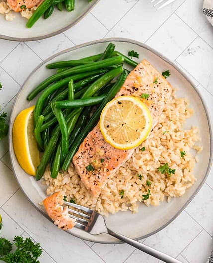 Baked Lemon Pepper Salmon