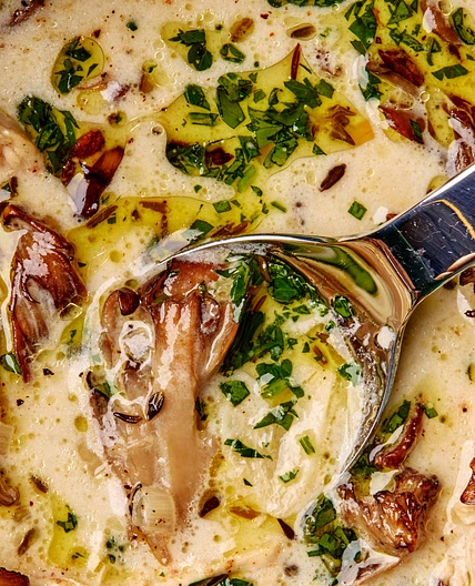 Creamy Chicken and Mushroom Soup
