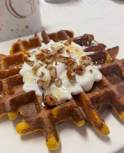 Waffles de zanahoria 