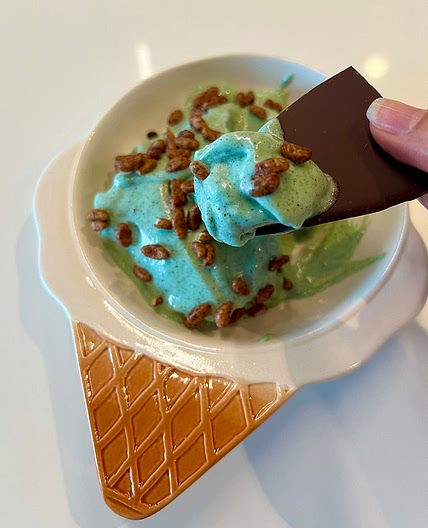 Mint Chocolate Spirulina Nice Cream 🌿