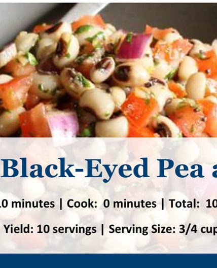 Southwestern Black Eyed Pea and Corn Salad 